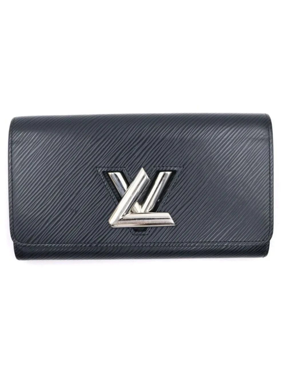 Louis Vuitton Portefeuille Twist Wallet Bifold Epi Leather Black